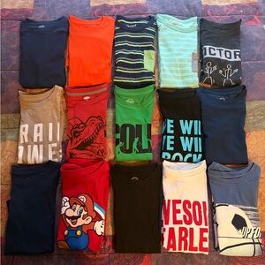 15 Boys size MED 7/8 shirts in excellent condition.